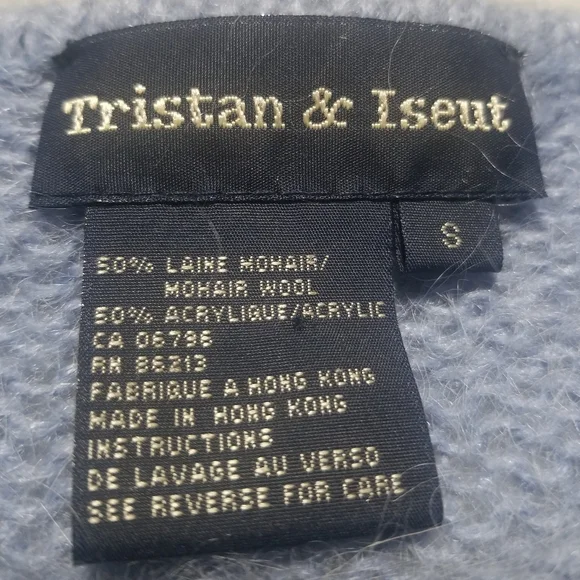 Tristan & Iseut Blue Sweater and Shrug Set Size S - Picture 5 of 8